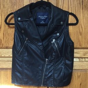 Fuax leather vest